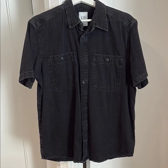 GAP Black Casual Button Down Shirt - Picture 1 of 6